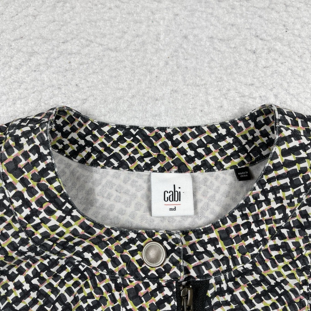 Cabi‎ Jacket Womens Medium Multicolor Cliffside Moto Blazer Casual Travel Office - Picture 4 of 13